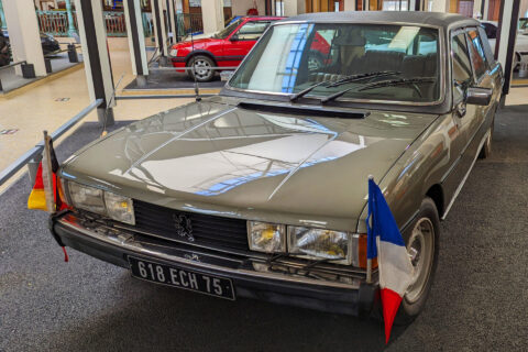 Presidential transport in a Peugeot